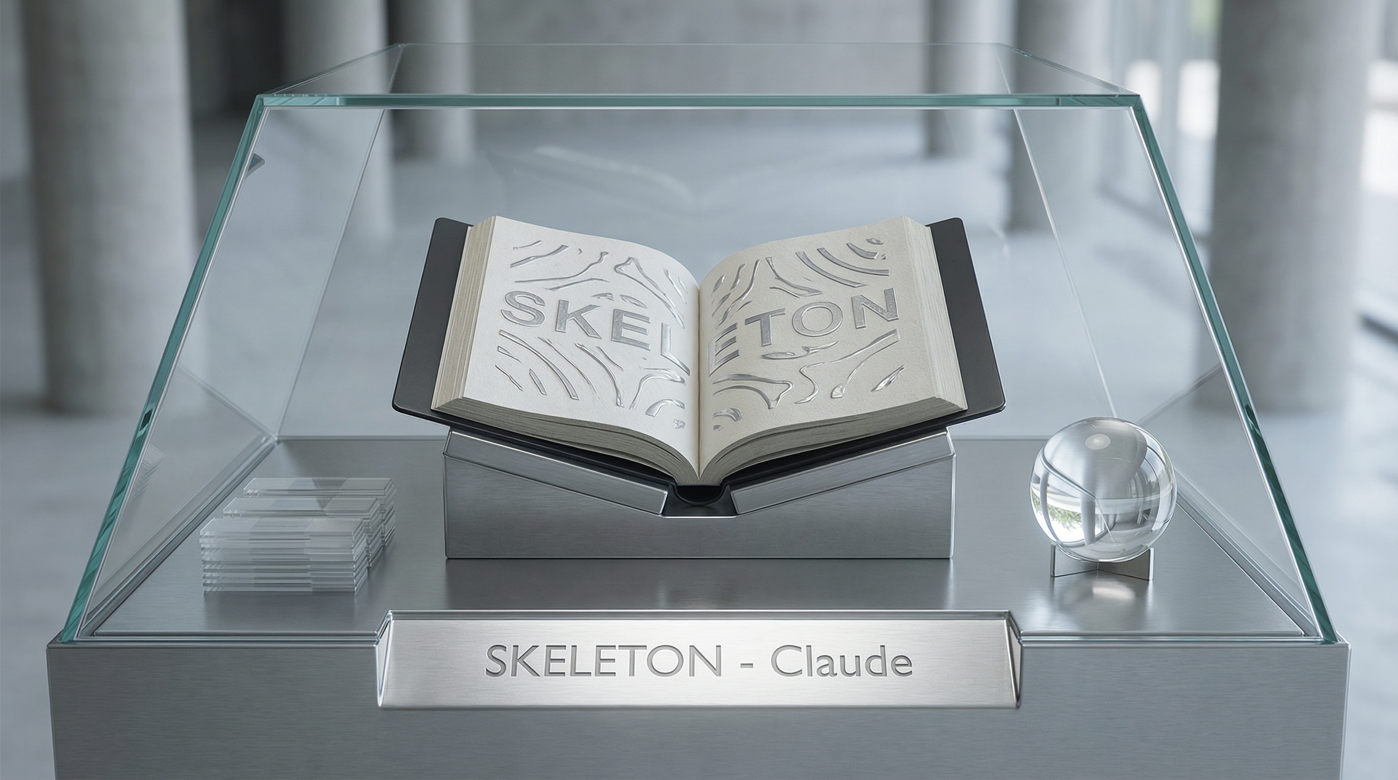 Teca con il libro Ossatura